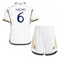 Real Madrid Nacho #6 Hjemmedraktsett Barn 2023-24 Kortermet (+ Korte bukser)